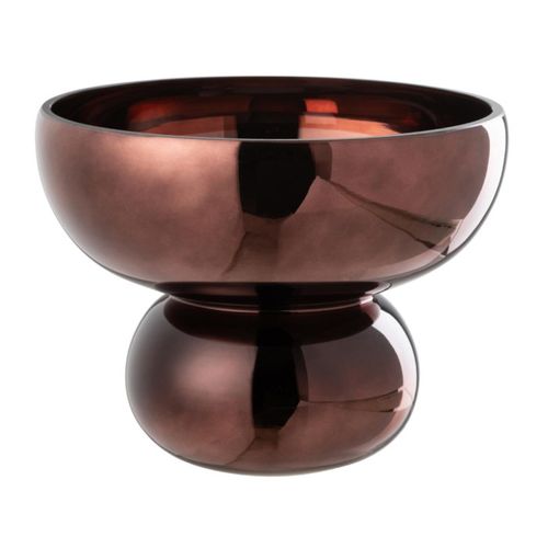 Photophore Design Bol "cléa" 23cm Prune