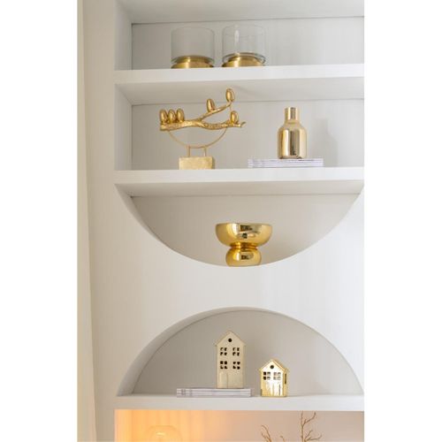 Photophore Design Bol "cléa" 23cm Doré