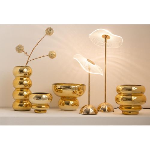 Photophore Design Bol "cléa" 23cm Doré