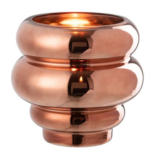 Photophore Design "cléa" 20cm Brun