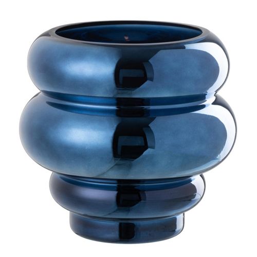 Photophore Design "cléa" 20cm Bleu