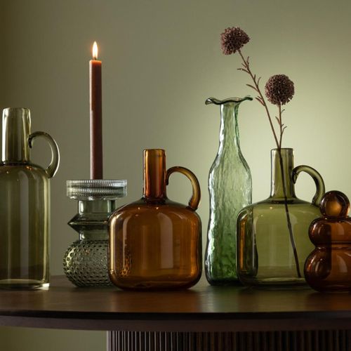 Vase Design Anse "blognac" 24cm Marron