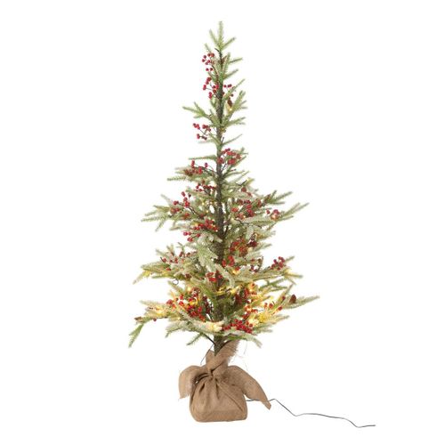 Sapin De Noël Artificiel à LED "jute" 130cm Vert