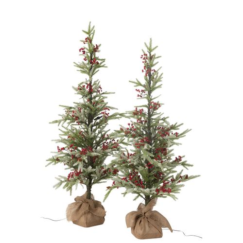 Sapin De Noël Artificiel à LED "jute" 130cm Vert