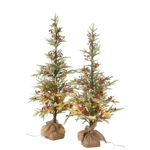 Sapin De Noël Artificiel à LED "jute" 150cm Vert
