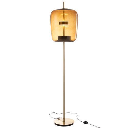 Lampadaire En Verre à LED "omar" 168cm Marron