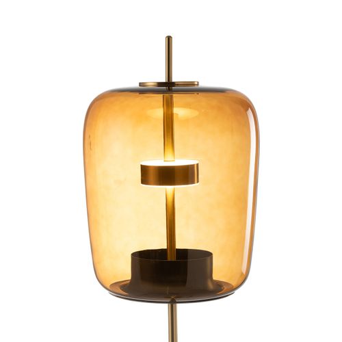 Lampadaire En Verre à LED "omar" 168cm Marron