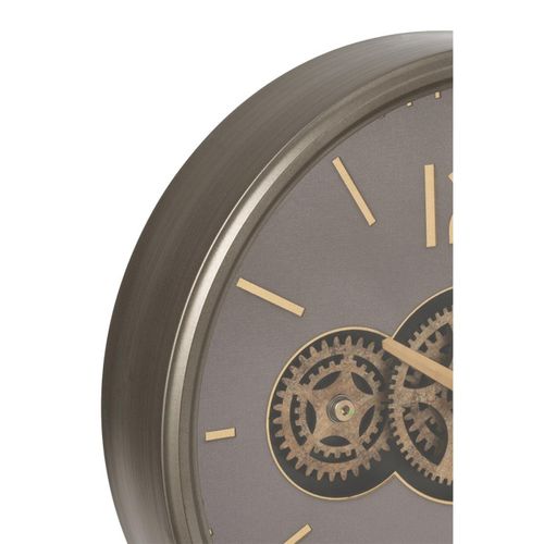 Horloge Murale Engrenage "plum" 39cm Gris