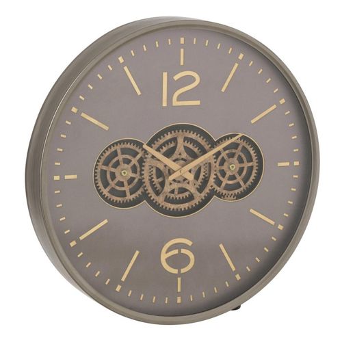 Horloge Murale Engrenage "plum" 60cm Gris