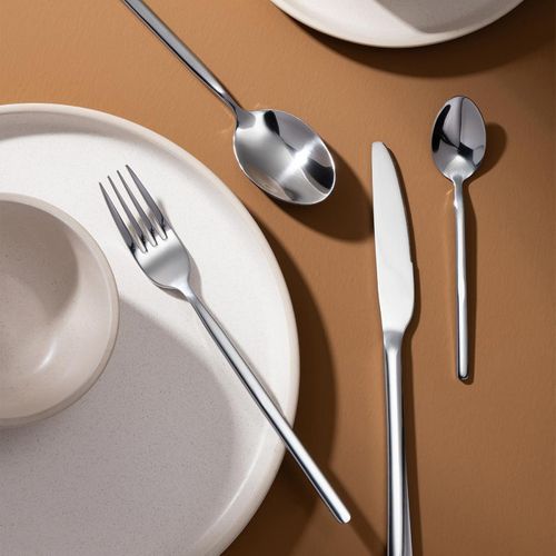 Ménagère 24 Pièces En Inox "brillant" 27cm Argent