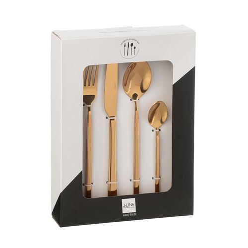 Ménagère 24 Pièces En Inox "brillant" 27cm Cuivre