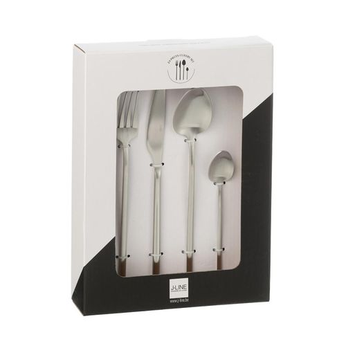 Ménagère 24 Pièces En Inox "irvin Mat" 27cm Argent