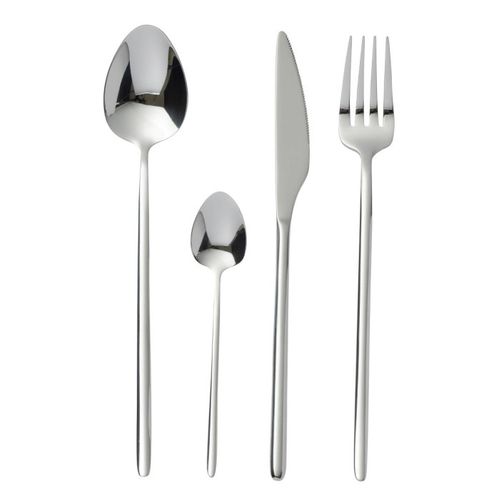 Ménagère 24 Pièces En Inox "irvin Brillant" 27cm Argent