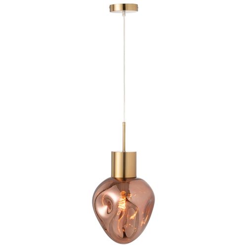 Lampe Suspension Design "kerri" 160cm Cuivre