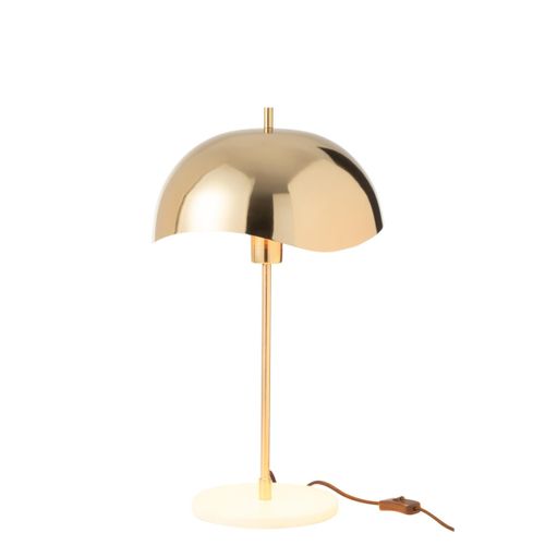Lampe à Poser En Métal "elias" 56cm Doré