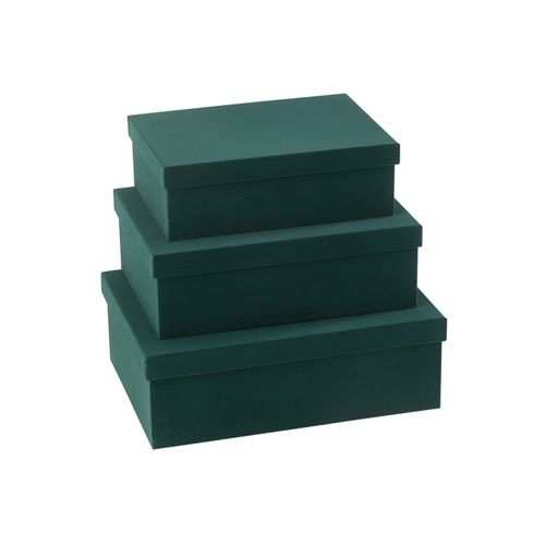 Lot De 3 Boîtes De Rangement "vaughn" 36cm Vert