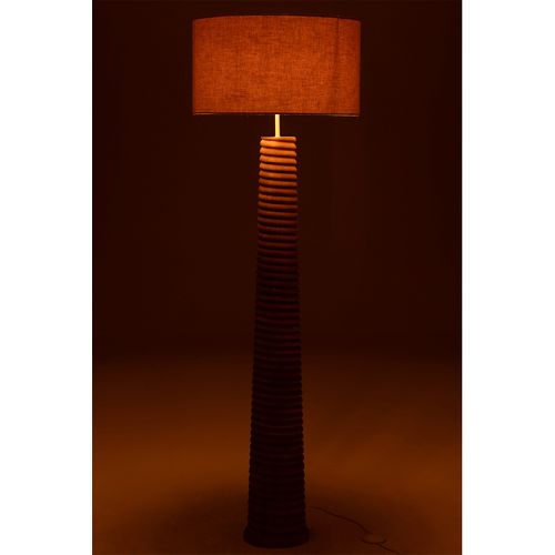 Lampadaire Filetage En Bois "ailanthus" 160cm Naturel