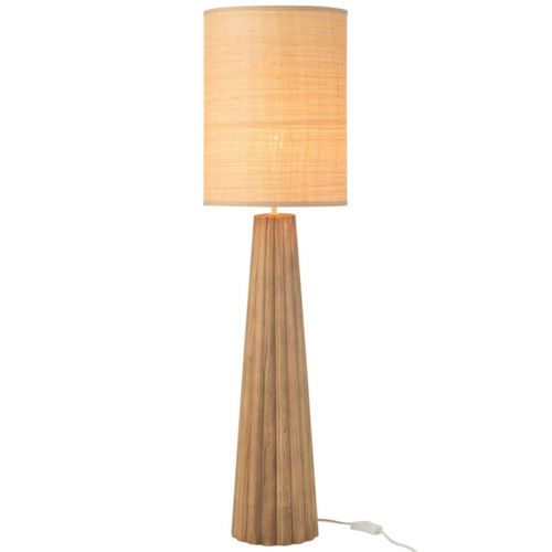 Lampe à Poser Parapluie En Bois "ailanthus" 100cm Naturel