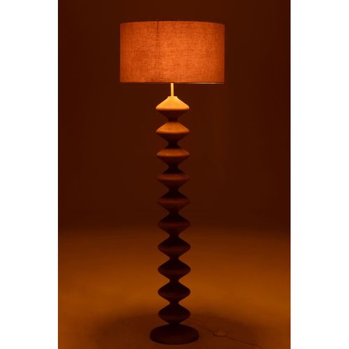 Lampadaire En Bois "chenille" 156cm Naturel