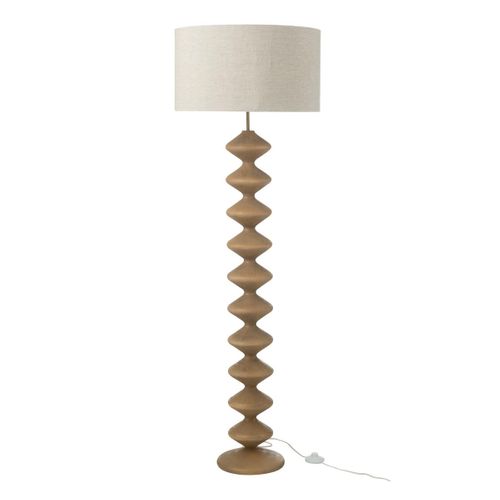 Lampadaire En Bois "chenille" 156cm Naturel