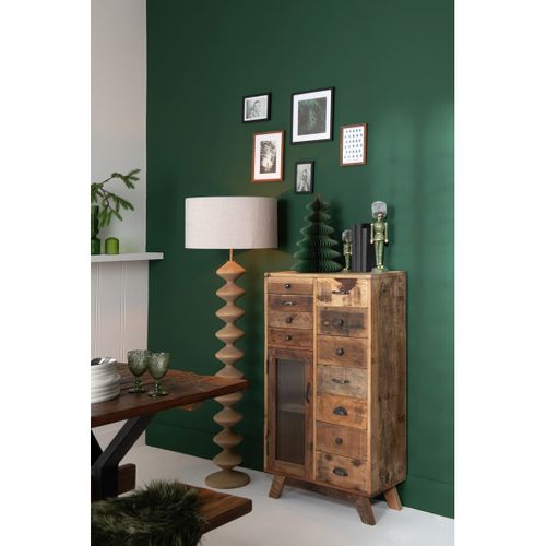 Lampadaire En Bois "chenille" 156cm Naturel