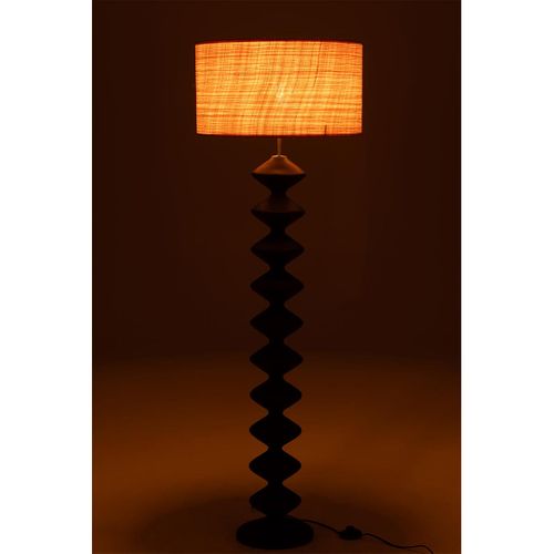Lampadaire En Bois "chenille" 156cm Noir