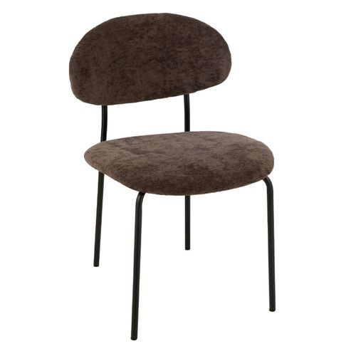 Chaise Design "anise" 82cm Marron Foncé