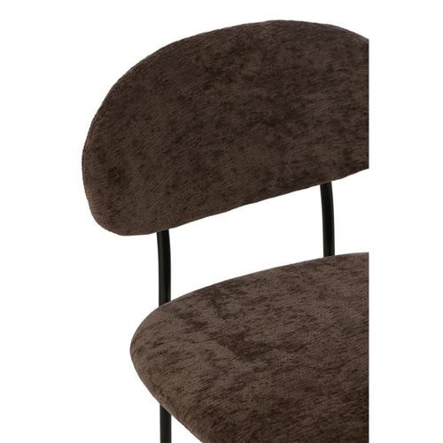 Chaise Design "anise" 82cm Marron Foncé