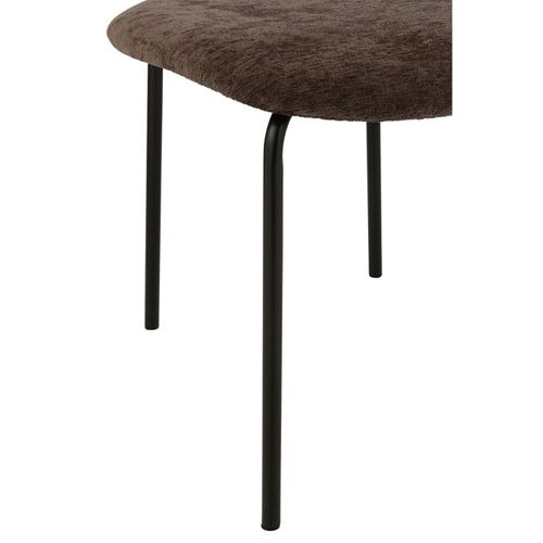 Chaise Design "anise" 82cm Marron Foncé
