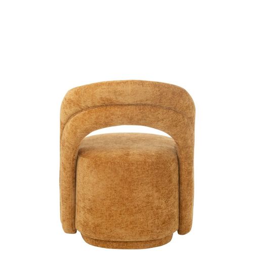 Fauteuil Design Arrondi "anise" 80cm Ocre