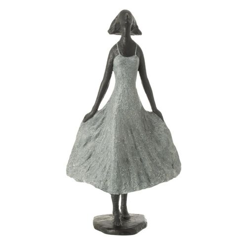 Statue Fille En Résine "ciel" 54cm Gris