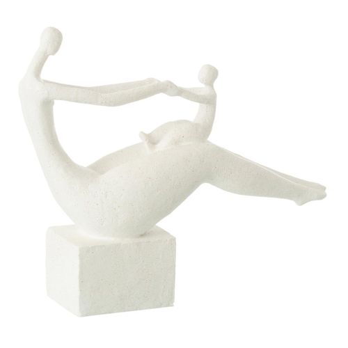 Statuette Maman Avec Enfant "moderne" 29cm Blanc