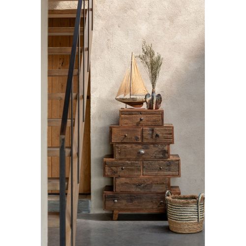 Voilier Déco En Bois "harrison" 94cm Marron