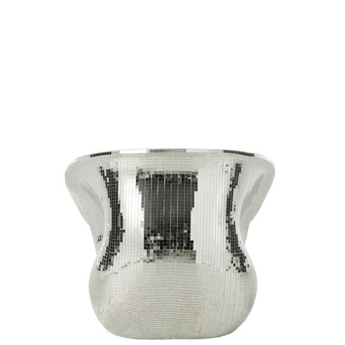 Fauteuil Design Miroir "disco" 73cm Argent