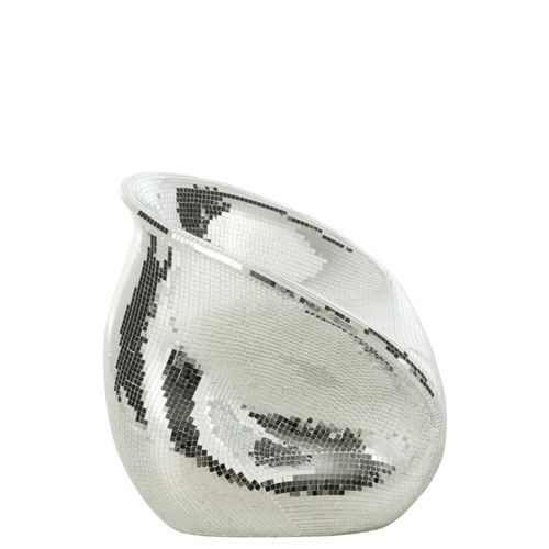 Fauteuil Design Miroir "disco" 73cm Argent