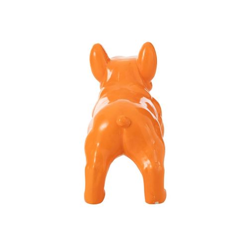 Statue Déco "bulldog" 88cm Orange