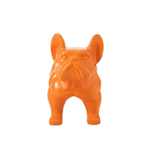 Statue Déco "bulldog" 88cm Orange