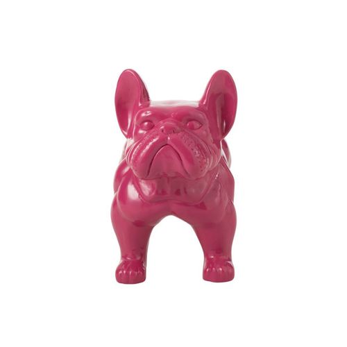 Statue Déco "bulldog" 88cm Fuchsia