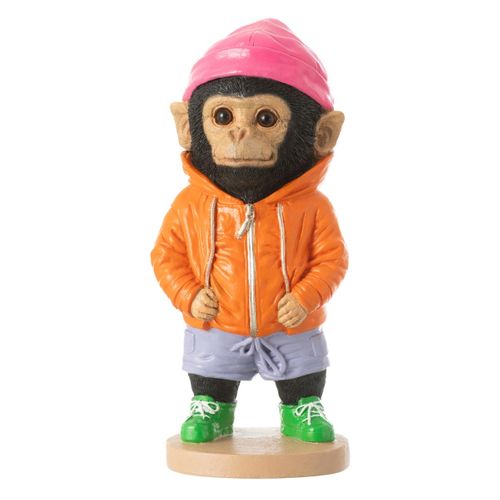 Statuette Singe Déco "fashion" 27cm Multicolore