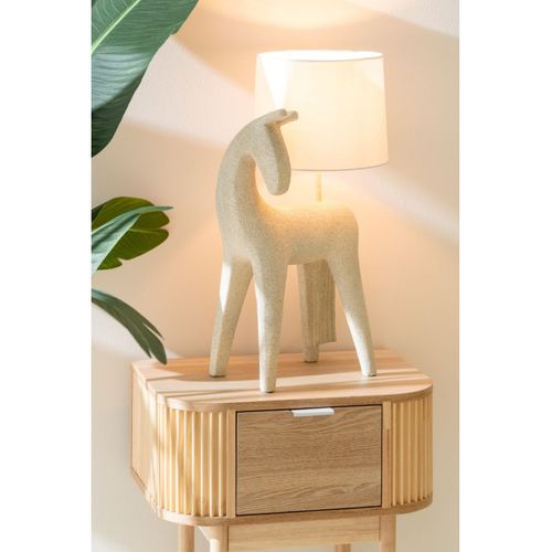 Lampe à Poser Cheval "morris" 56cm Beige
