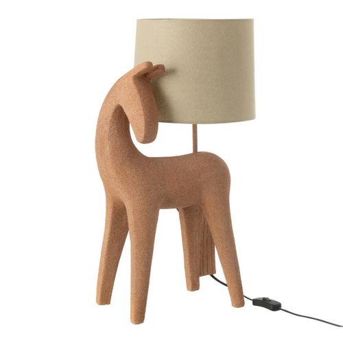 Lampe à Poser Cheval "morris" 56cm Terracotta