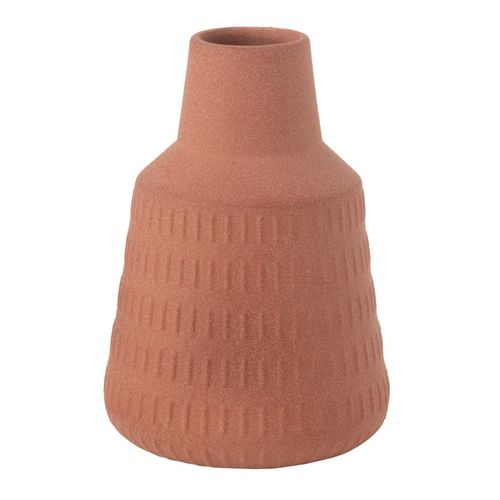 Vase Déco En Porcelaine "ria" 23cm Terracotta