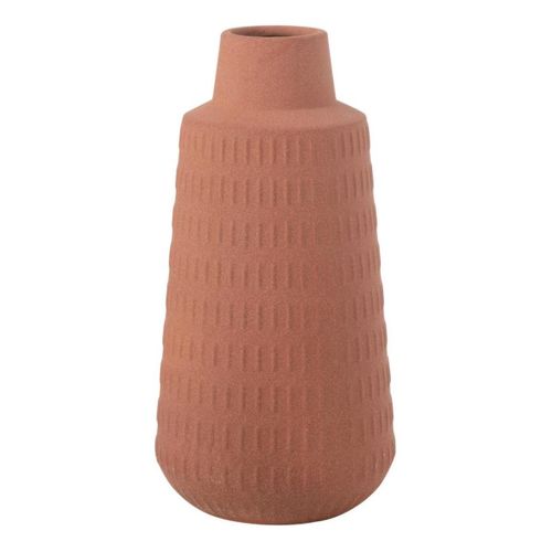 Vase Déco En Porcelaine "ria" 31cm Terracotta