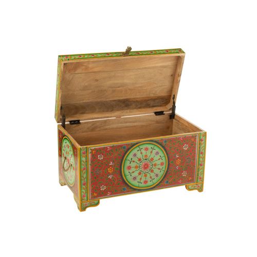 Coffre De Rangement Déco "mumbai" 78cm Multicolore