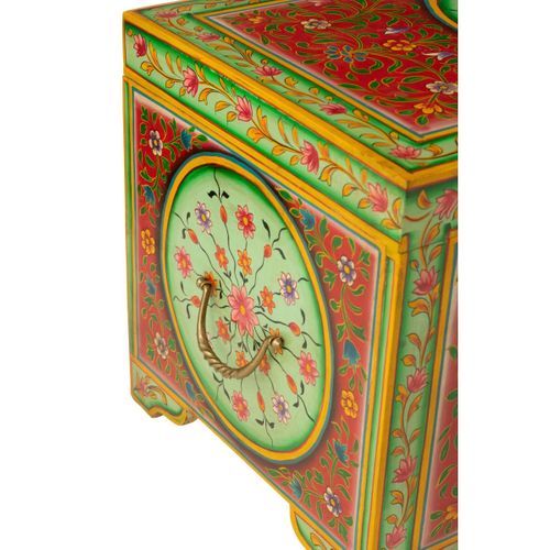 Coffre De Rangement Déco "mumbai" 78cm Multicolore