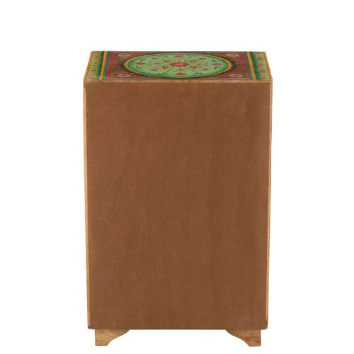 Commode 7 Tiroirs En Bois "mumbai" 65cm Multicolore