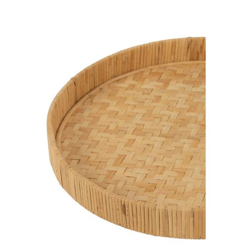 Lot De 2 Plateaux En Bambou "refugio" 45cm Naturel