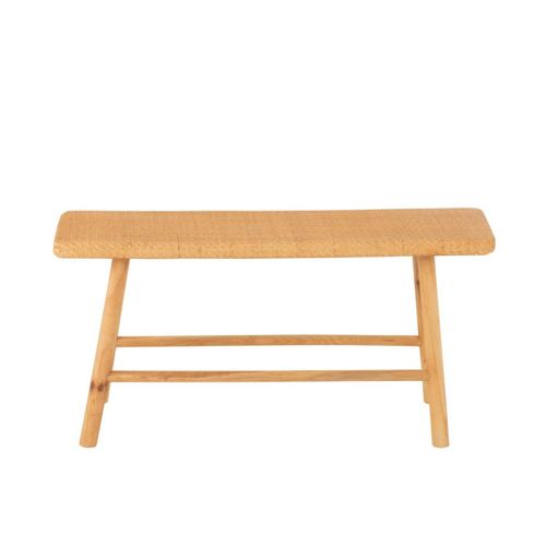 Banc Cannage En Rotin "malinda" 92cm Naturel