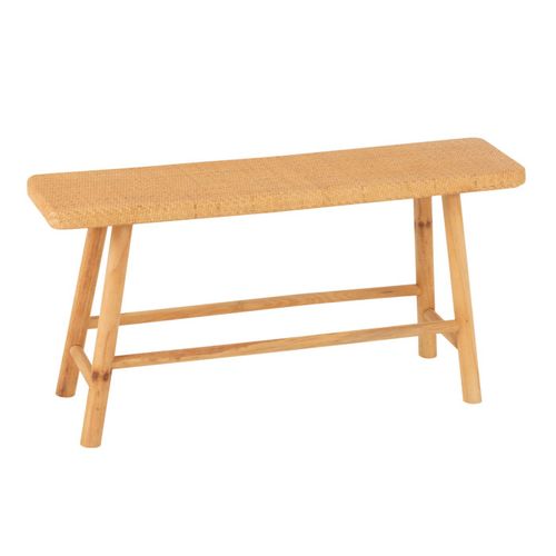 Banc Cannage En Rotin "malinda" 92cm Naturel