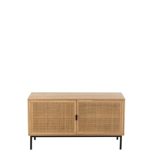 Meuble TV Cannage "kory" 120cm Naturel